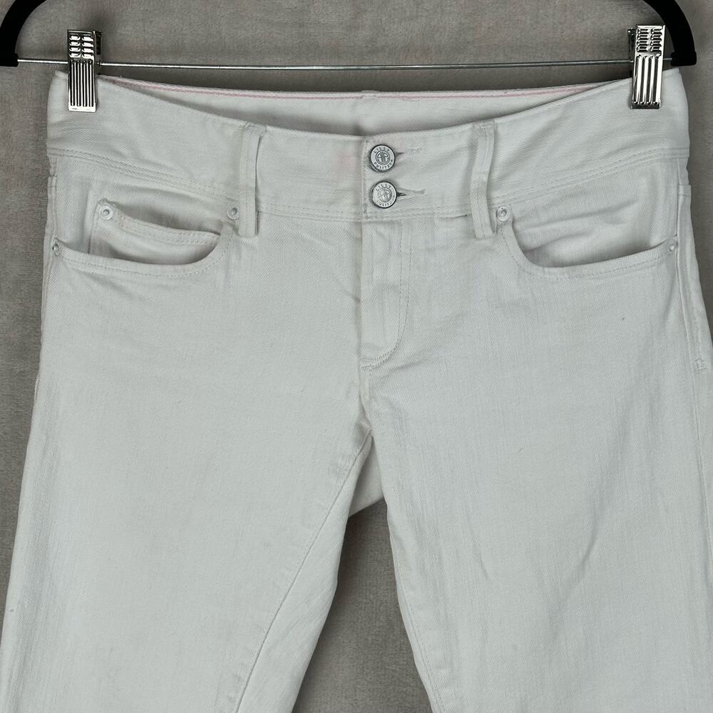 Lilly Pulitzer Jeans Womens 4 White Worth Skinny Low Rise Denim Casual Vacation - Picture 2 of 13